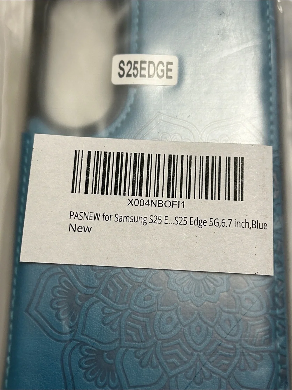 Blue Wallet Case for Samsung Galaxy S24/S25 Plus 6.7 inch card holder PU leather